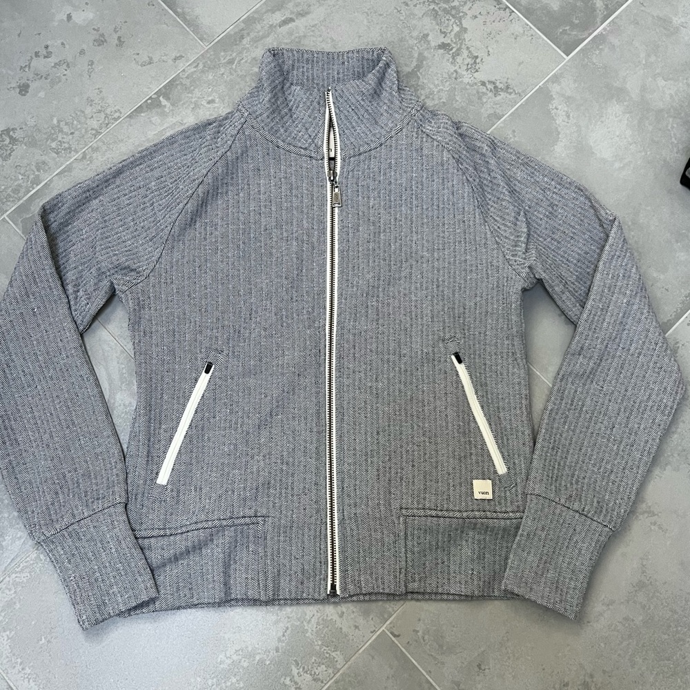 GUC Vuori herringbone full zip jacket